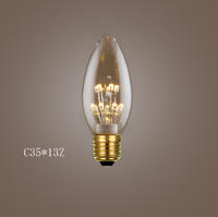 MTXC35  E27  Starry Fireworks Vintage Edison LED Bulb Ceiling Lighting For Decoration