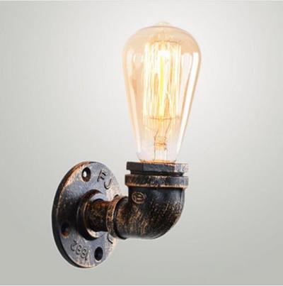 SG34-01  Iron Rustic pipe wall lamp