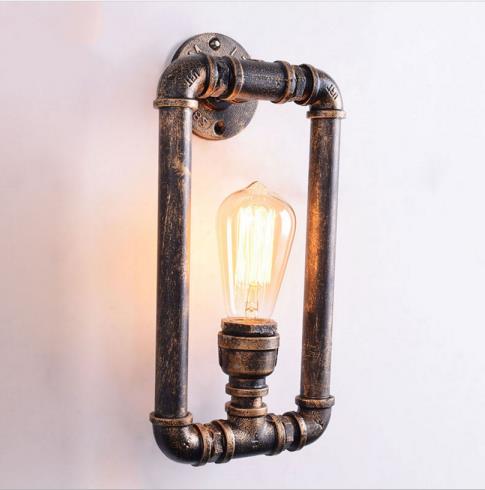 SG21-01  Iron Rustic pipe wall lamp