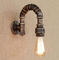 SG27-01  Iron Rustic pipe wall lamp