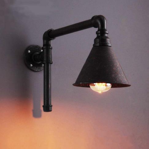 SG35-01   Iron Rustic pipe wall lamp