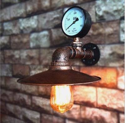 SG40-01 Iron Rustic pipe wall lamp