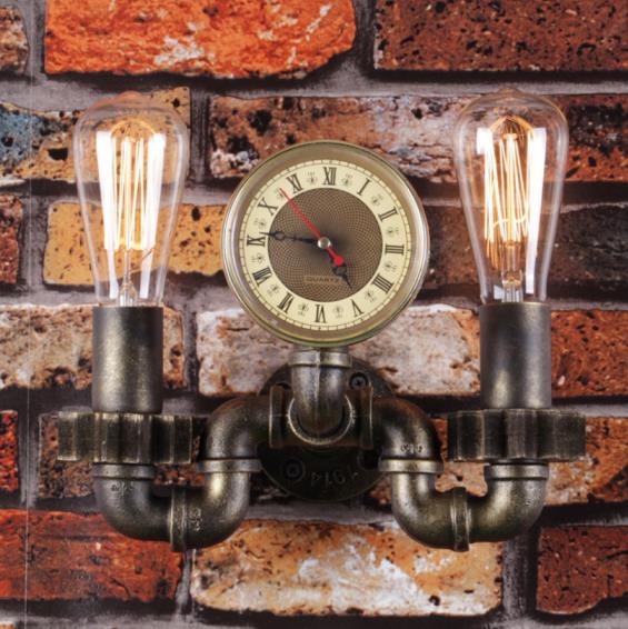 SG41-02 Iron Rustic pipe wall lamp