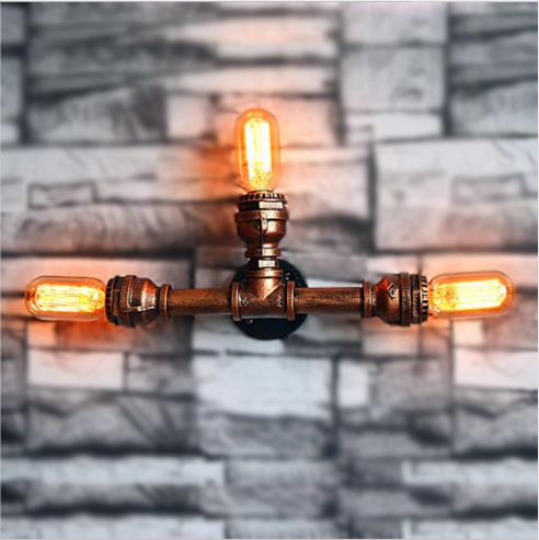 SG43-03 Iron Rustic pipe wall lamp