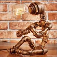 TD11 Iron Rustic pipe table lamp