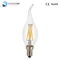 Hot Selling Non-dim Candle Led Light ca35 c35 e14 Filament Bulbs With CE RHOS Listed